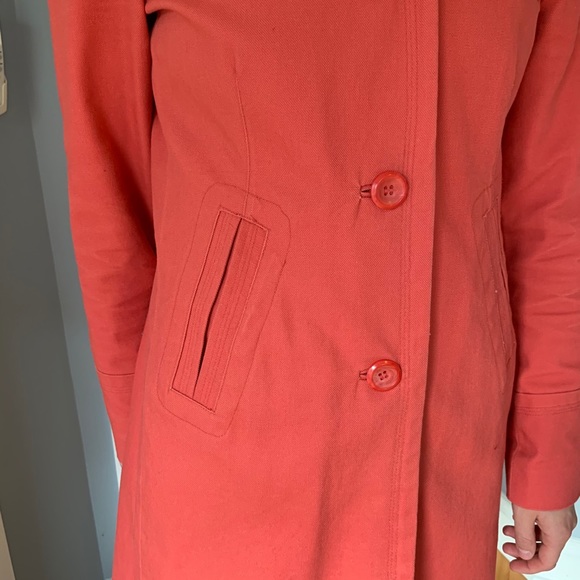 Smart Set coral light trench coat thick cotton - Picture 10 of 11